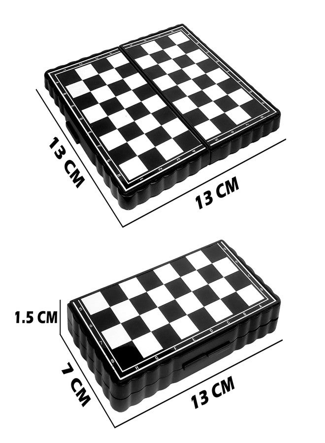 في جراسب مجموعة شطرنج مغناطيسية صغيرة من VGRASSP للأطفال - رقعة شطرنج قابلة للطي مع قطع مغناطيسية قوية - مثالية للأطفال والكبار - مثالية للسفر والتخييم - Image 3